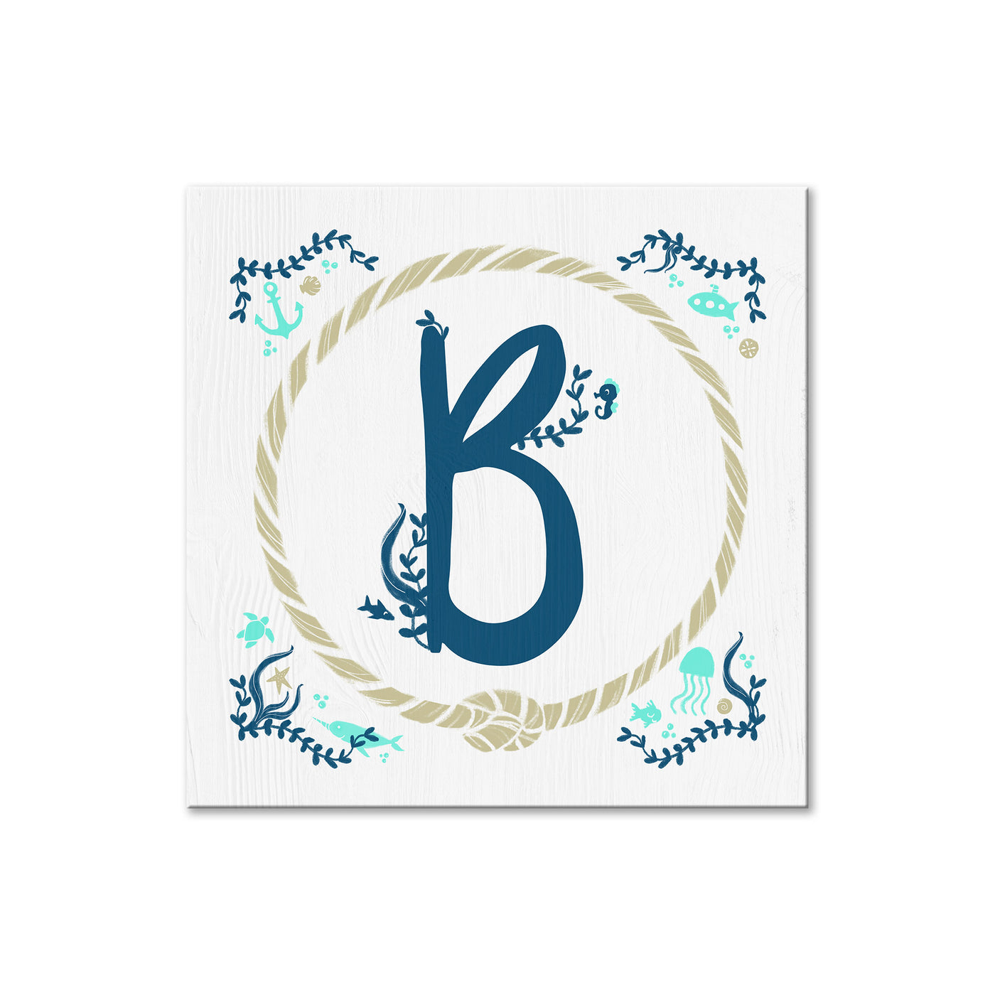 Sea Monogram -  B